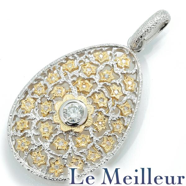 pt 花形ダイヤモンドネックレストップ　フラワーデザインペンダントトップ pt 花形ダイヤモンドネックレストップ フラワーデザインペンダント