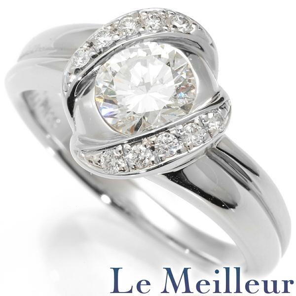 リング 指輪 ダイヤモンド 0.84ct Pt900 13号 中古 プレラブド 返品OK  