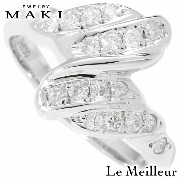 ジュエリーマキ Jewelry MAKI リング ダイヤモンド 0.38ct プラチナ 