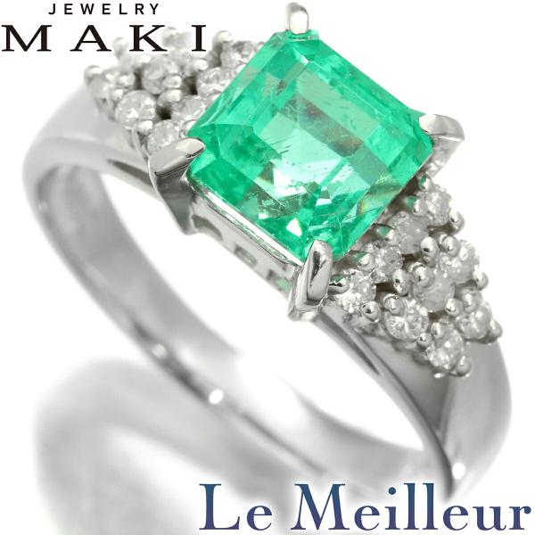 ジュエリーマキ リング 指輪 エメラルド 1.95ct ダイヤモンド 0.21ct  