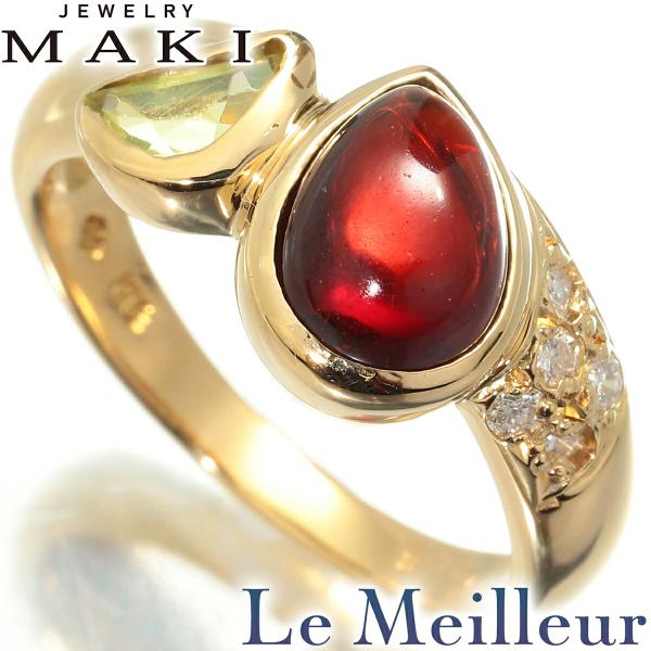 ジュエリーマキ Jewelry MAKI リング ガーネット 1.95ct ダイヤモンド