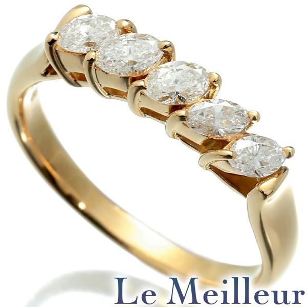 ツイストデザインリング 指輪 ダイヤモンド 0.37ct Pt900 13号 中古  