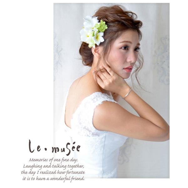 ヘッドドレス ウェディング 髪飾り 花 人気 ハワイ ヘアアクセサリー ブライダル 造花 結婚式 成人式 袴 振袖 プルメリアとグリーンあじさい Buyee Buyee 日本の通販商品 オークションの入札サポート 購入サポートサービス