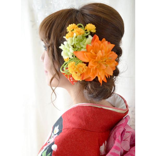 和装 髪飾り 成人式 花 袴 振袖 卒業式 結婚式 オレンジ ダリア ブライダル 白無垢 色打掛 ヘッドドレス ウェディング 大きい 髪かざり 楓 Buyee Buyee Japanese Proxy Service Buy From Japan Bot Online