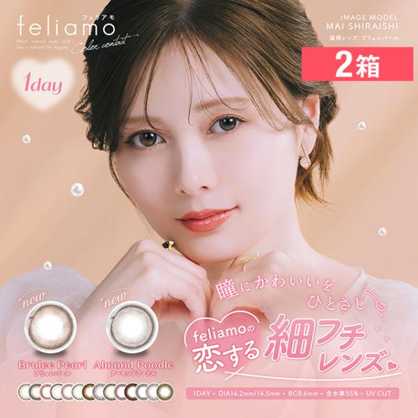 フェリアモ 10枚 2箱 カラーコンタクトレンズ カラコン 1day 度あり 白石麻衣 まいやん Pi1dfa10 2 コンタクト通販 レンズアップル 通販 Yahoo ショッピング