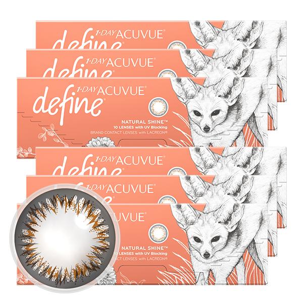 ワンデーアキュビューディファインモイスト ナチュラルシャイン 10枚入り 6箱 1 Day Acuvue Define カラコン カラーコンタクト 1day 度なし 度あり 度入り Y 1 Acdemotry N 6 コンタクトレンズ通販 レンズデリ 通販 Yahoo ショッピング