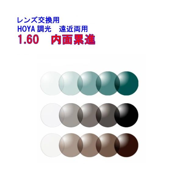 HOYA ジェネラックス160 ホヤ 内面累進設計遠近両用調光レンズ 1.60