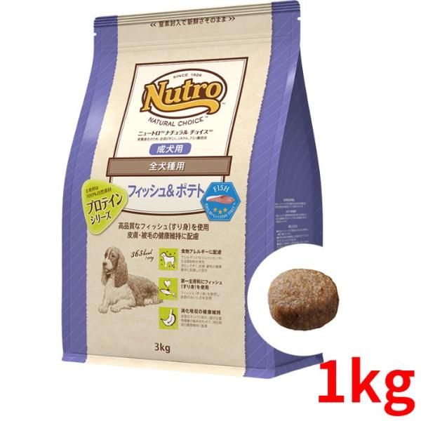 ニュートロ ナチュラルチョイス フィッシュ&ポテト 全犬種用 成犬用 1kg【正規品】