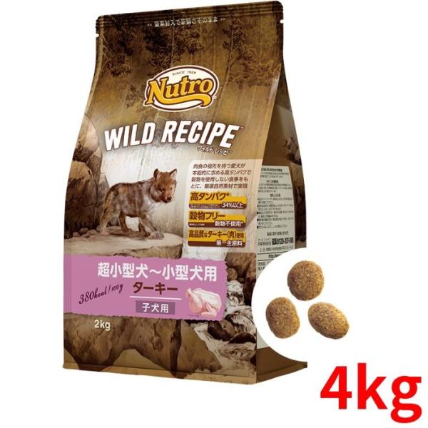 ニュートロ ワイルド レシピ 超小型犬〜小型犬用 子犬用 ターキー 4kg