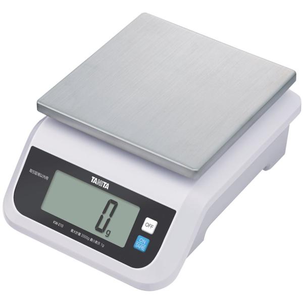タニタ クッキングスケール キッチン はかり 料理 (取引証明以外用) デジタル 2kg 1g単位 KW-210 WH