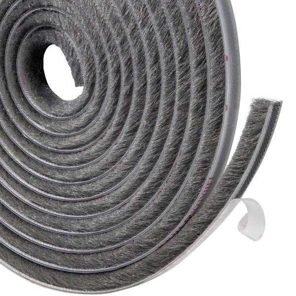 YINKE 隙間テープ すきまモヘアテープ 毛足長い 超ロングサイズ 10ｍ×7mm×12mm 虫よけすき間テープ 網戸用 玄関 ドア用 窓用 隙間対