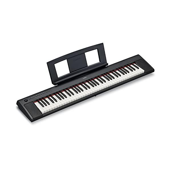 他サイト： ヤマハ YAMAHA 電子キーボード piaggero ブラック NP-32Bの商品画像