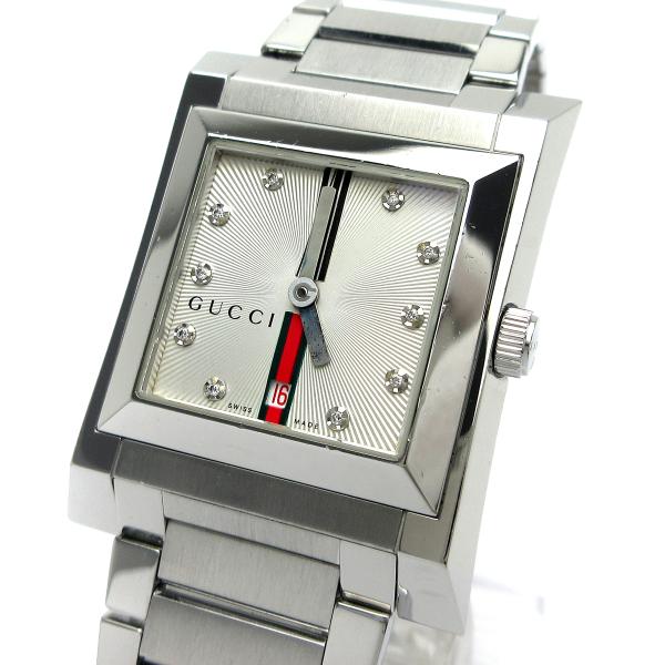 GUCCI グッチ 時計 111J ウェビングライン ボーイズ ダイヤ10P