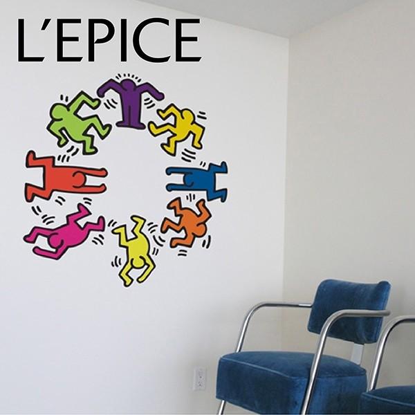 貼ってはがせる ウォールステッカー Blik キース ヘリング ダンサーズ Dancers カラーアソート Za Li 225 Lepice 通販 Yahoo ショッピング