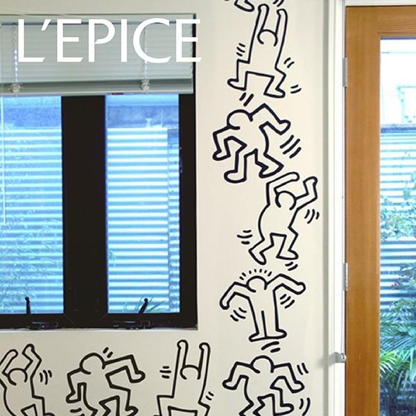 貼ってはがせる ウォールステッカー Blik キース ヘリング ダンサーズ Dancers ブラック アウトライン Za Li 228 Lepice 通販 Yahoo ショッピング