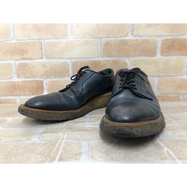 【中古】 Tricker's トリッカーズ  レザーシューズ プレーントゥ ネイビー UK7.5（26cm） 111428224