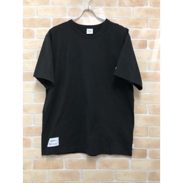 【中古】 WTAPS×Champion ダブルタップス×チャンピオン Academy S/S T-Shirts C8-Z351 ブラック M 111443308