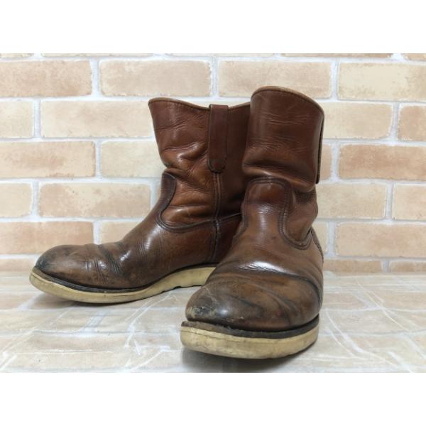 【中古】 90s RED WING レッドウィング アイリッシュセッター ペコスブーツ オレンジ US9（27cm) 111443613