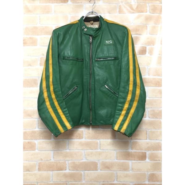 ヴィンテージ　レザージャケット40s グリーン 中古】 70s Lewis Leathers ルイスレザーズ レザージャケット