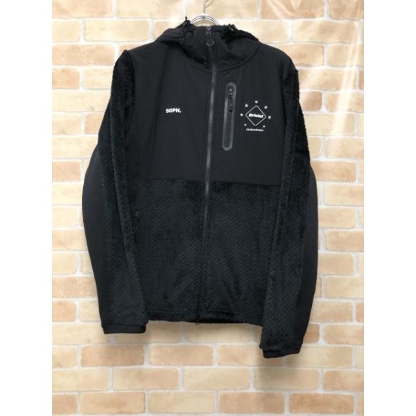 【中古】 F.C.Real Bristol エフシーレアルブリストル POLARTEC HYBRID HOODED JACKET ブラック L 111449225