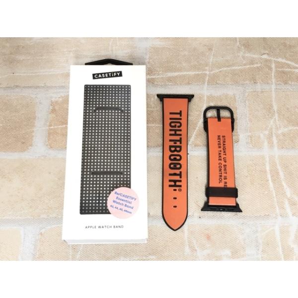 【中古】 箱付 TIGHTBOOTH タイトブース AppleWatch バンド オレンジ  111452552