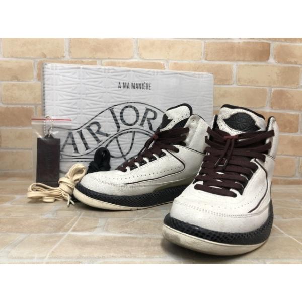 【中古】 箱付 NIKE ナイキ ×A Ma Maniere Nike Air Jordan 2 DO7216-100 ホワイト US10（28cm) 111454032