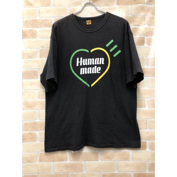 【中古】 HUMAN MADE ヒューマンメイド ハートロゴT ブラック 2XL 111456867