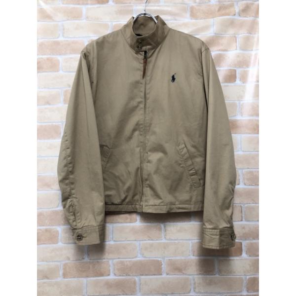 【中古】 POLO RALPH LAUREN ポロラルフローレン スイングトップ ワンポイントロゴ ベージュ S 111457892