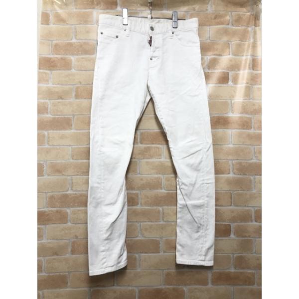 【中古】 DSQUARED2 ディスクエアード スキニーパンツ S71LA0980 ホワイト 44 111458115