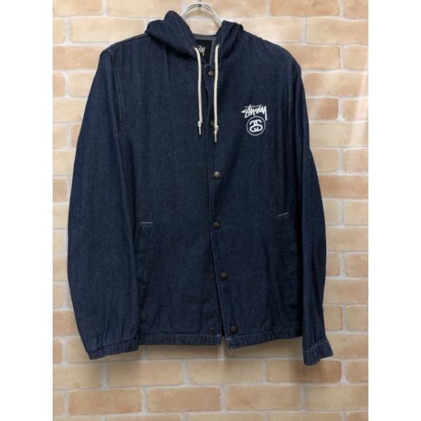 【中古】 STUSSY ステューシー デニムフーディージャケット インディゴ S 111458315