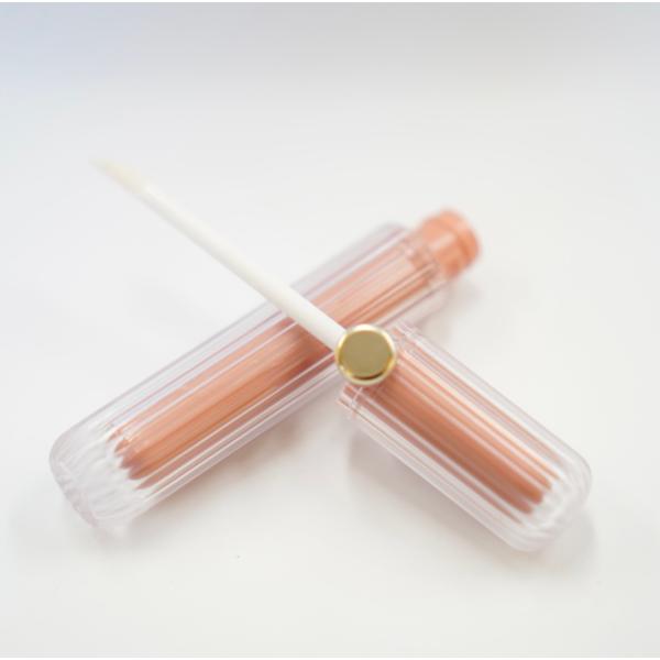 【リップグロス用 詰替ボトル】6ml ピーチピンク ゴールド 手作り コスメ コスメ用 ボトル 容器 グロス リップ 材料 クラフト容器 おしゃれ 可愛い