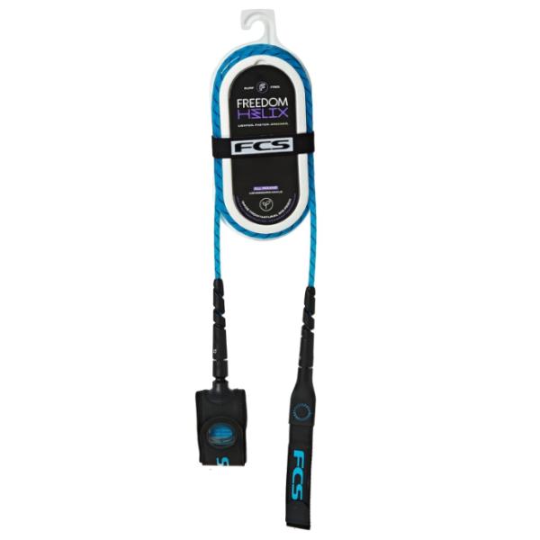 FCS FREEDOMエフシーエス フリーダム ヘリックス リーシュ - オールラウンド●カラー：BLUE/BLACK●定価：6710円●天然のバイオレジン(トウモロコシを原料とするバイオレジンを50％使用）から作られたコードを採用。 環境...