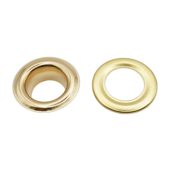 ハトメ No.30 ゴールド（本金） 10個入り 内径約15mm ハトメリング アイレット レザークラフト