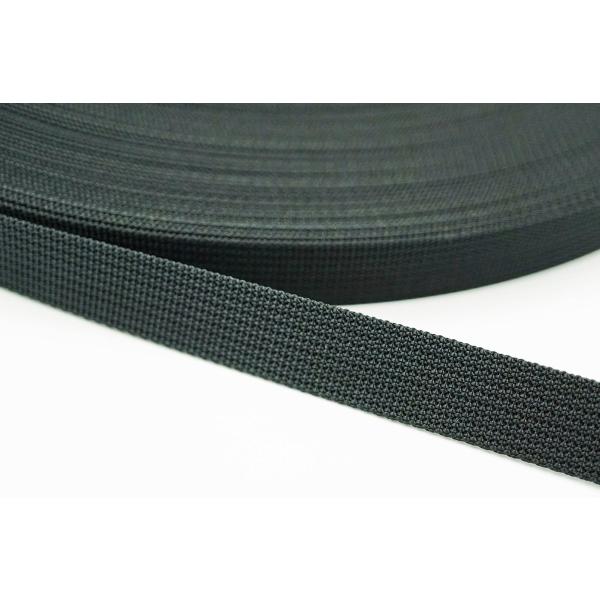 15mm巾ナイロンテープ(黒) 細コール織 日本製 1m毎カット売り 高密度ナイロンテープ