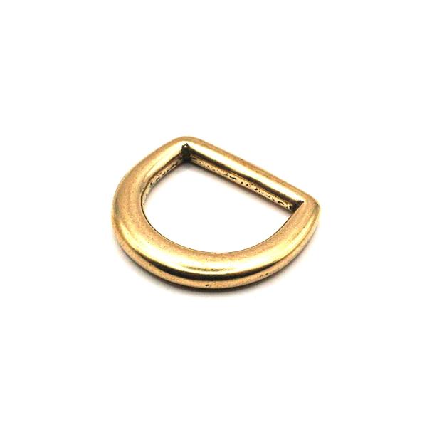 ダイキャストDカン 18mm/ブラス(真鍮) 2個入り No.211 真鍮無垢 レザー