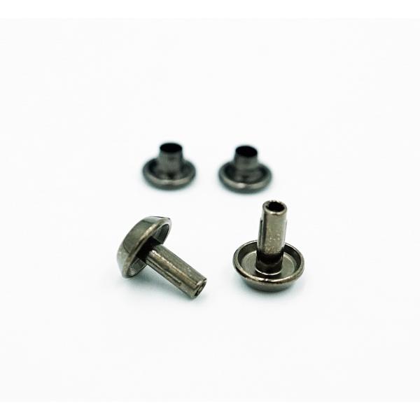 7mmフジタカ底鋲 小 黒ニッケル 5個入り No.39 レザー用金具 レザー