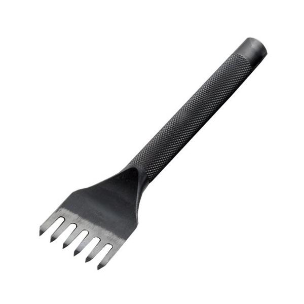 協進エル プロ菱目打ち 4mm巾 6本目 手縫い工具 レザークラフト