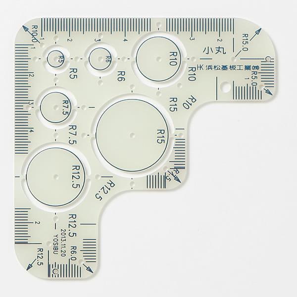 小丸 コーナー定規 カーブ定規 協進エル レザークラフト