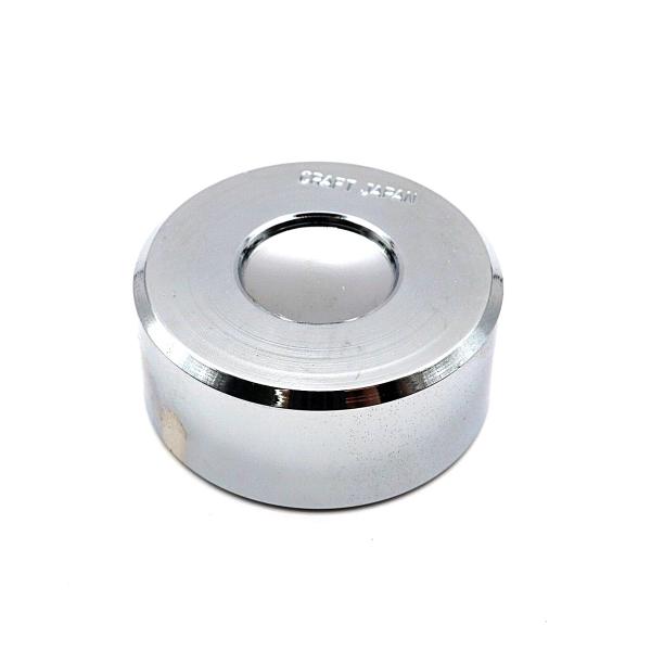 ■用途／特長凹がワンサイズの簡易打ち台です。カシメやホックにご使用いただけます。使用可能な頭の最大径は約15mmになります。7050ジャンパーホック、8050バネホックまで使用可能です。