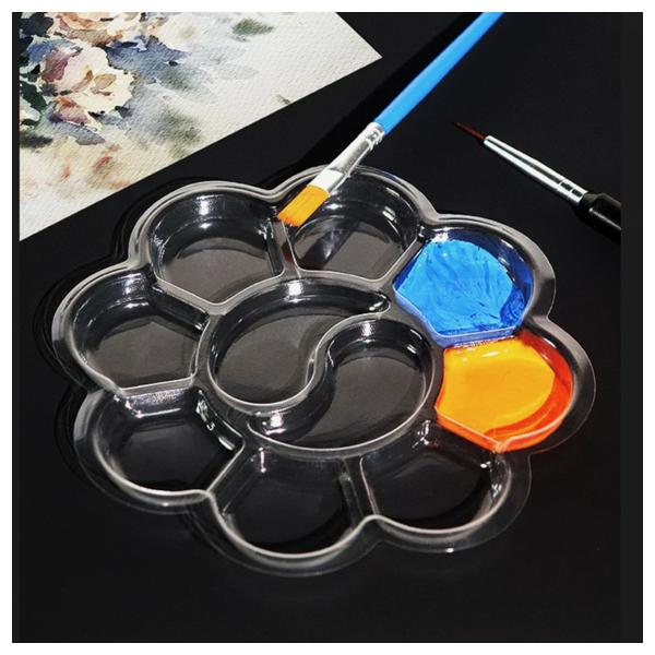 ■用途／特長使い捨てタイプのプラ製梅皿5枚セットです。染料や顔料などにご使用いただけます。水では洗いにくい染料や顔料などに便利です。サイズ小：13cm（仕切り10個）数量：5枚入り中国製溶剤などにはご使用いただけませんのでご注意ください。