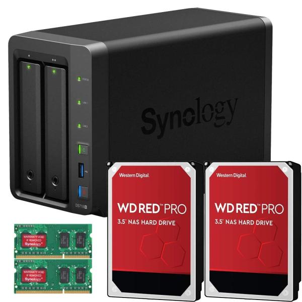 人気ランキング1位 の2 Bay Bundle Nas 外付けハードディスク ドライブ With Synology And Diskstation ヤフー店のsynology Ds718 X With 6gb Ram 8tb 2 U Levelone ヤフー店
