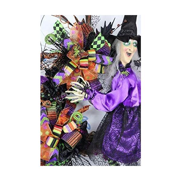 Animated Whimsical Witch Wreath Witch Door Wreath Halloween Witch Wr Mohmmadiyon Com