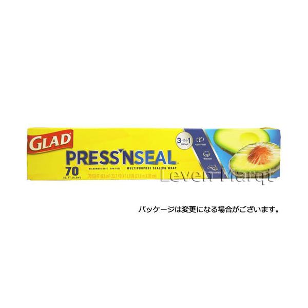 グラッド GLAD プレス＆シール ロール食材をシートに包んで押さえるだけで簡単に密閉できる食品包装用ラップフィルムです。従来のラップよりも密閉性が高くプラスチックや紙などの薄い材質の容器であればフタ代わりに使用することもできます。残った食...