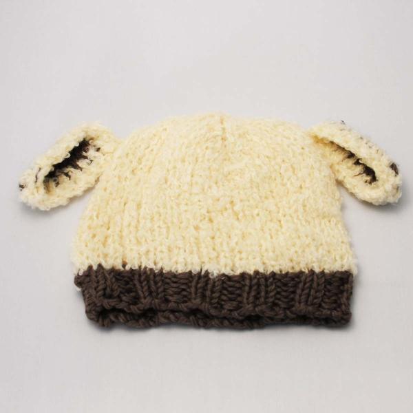 コスチューム 写真撮影 記念写真 赤ちゃん ベビー用帽子 ニット ベージュ 耳付き ふわふわ 新生児 ニューボーンフォト フォト
