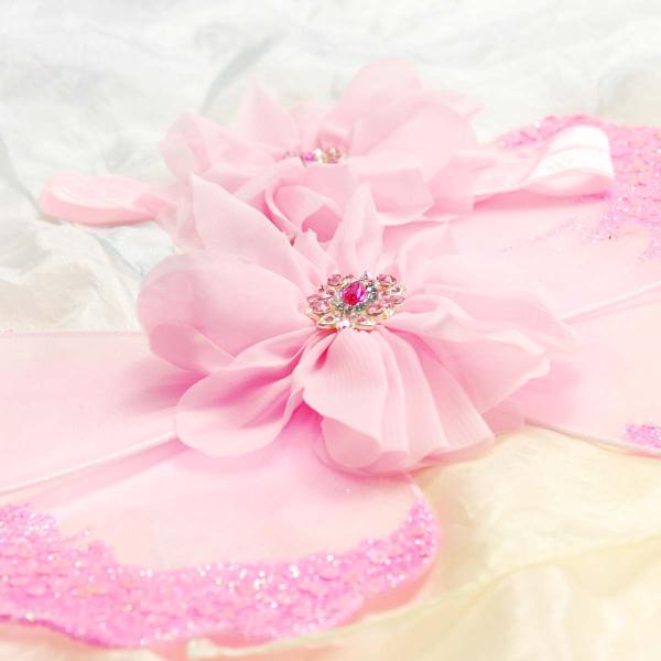 コスチューム 写真撮影 記念写真 赤ちゃん 羽 蝶 ヘアバンド 花 セット ピンク 新生児 ニューボーンフォト フォト