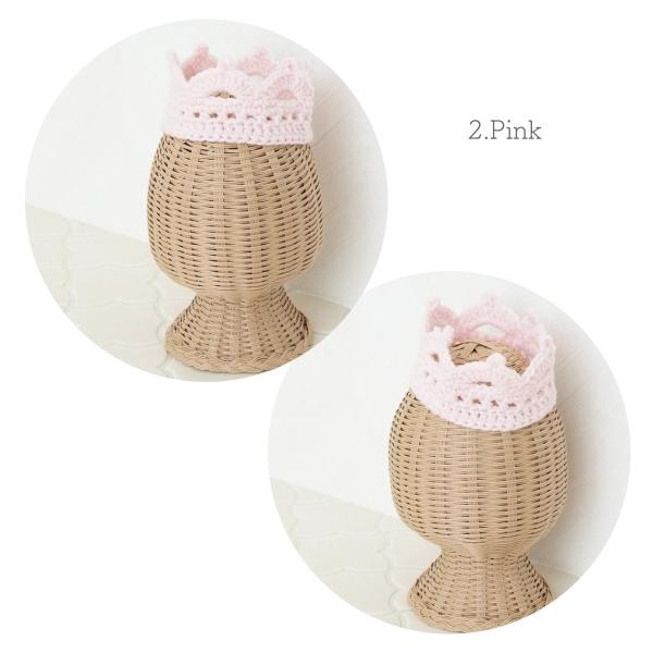 ベビー用ハンドメイドニットクラウン