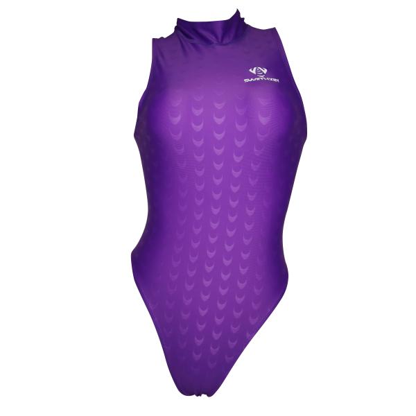 レディース 水着 紫 SWIMHXBY] 競泳水着 レディース ガールズ 203 紫 ウォーターポロ