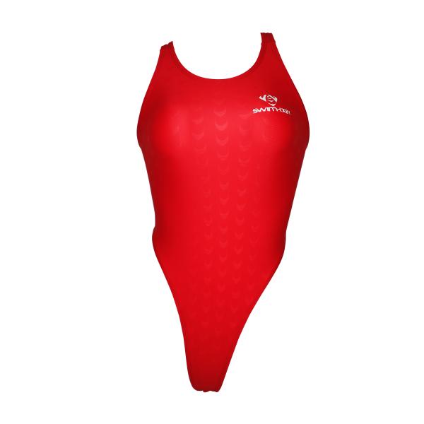 SWIMHXBY] 競泳水着 レディース ガールズ 280 Tバックモデル 赤