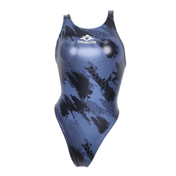 ブランド：SWIMON販売元：株式会社リエゾンサービス商品番号：6000HFFINA認証：なし胸パッド：付属無しPU生地にランダムなパターンを施した、光沢感のある個性派水着です。パターン生地を使用しているため、同一商品でも模様が異なる一点物...