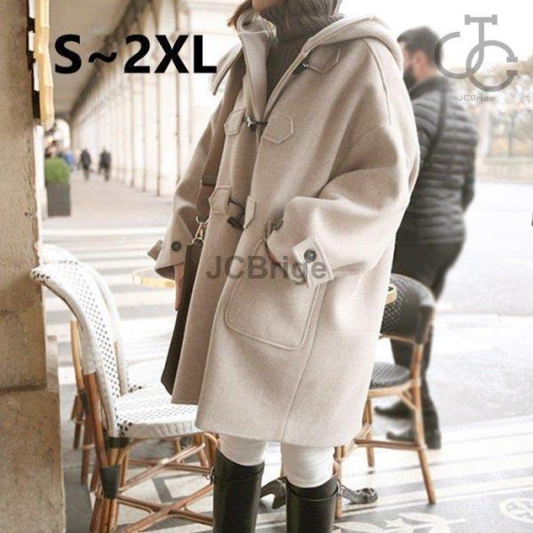 ダッフルコート レディース アウター ダッフル コート フード付き 通勤